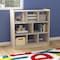 Flash Furniture Bright Beginnings Commercial Grade 8 Section Modular WoodenClassroom Open StorageUnit, Safe, Kid Friendly Design, Natural MK-ME10513-GG - alternate 10